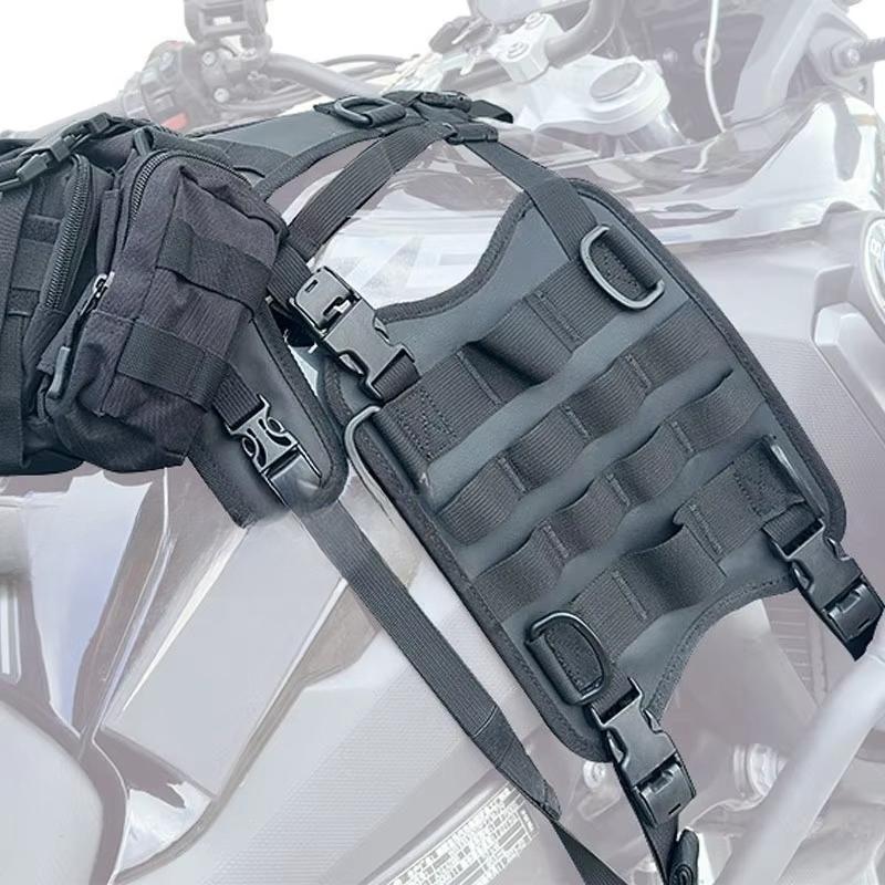 Sturdy Motorcycle Saddle Bag Mounting Base Universal Tank Side Bag Hanging Bracket for Front Load Secure Attachment