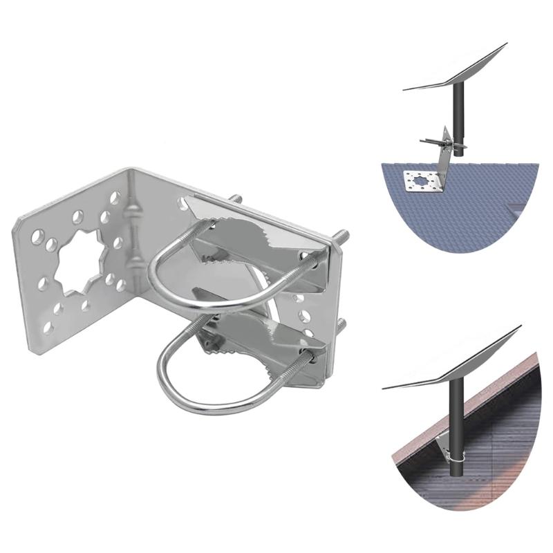 Montážní držák L Montážní držák pro instalaci na okapovou střechu nebo stěnu Nastavitelný nástěnný držák pro Starlink Gen 2 a anténu