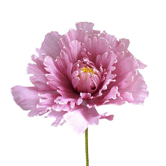 Artificial Peony Flower Realistic Fake Silk Flower with Stem Home Office Wedding Party Table Centerpiece Vase Faux Bloom Decoration