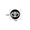 14MM Remote Car Key Stickers Emblem Accessories For Toyota Yaris Corolla Avensis Aygo Vitz Vios Yaris Mark-X Mirai