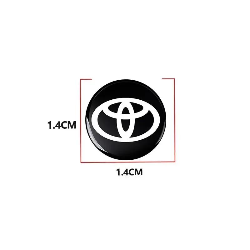14MM Fernbedienungs-Autoaufkleber Emblem Zubehör Für Toyota Yaris Corolla Avensis Aygo Vitz Vios Yaris Mark-X Mirai