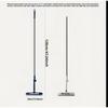 A 2-in-1 Window Cleaner with An Extendable Rod, Featuring A 180° Rotatable Head on Both Sides, Suitable for Glass, Floors, Walls, and Mirrors