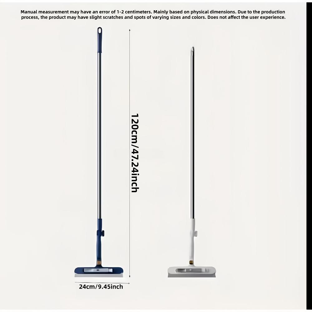 A 2-in-1 Window Cleaner with An Extendable Rod, Featuring A 180° Rotatable Head on Both Sides, Suitable for Glass, Floors, Walls, and Mirrors