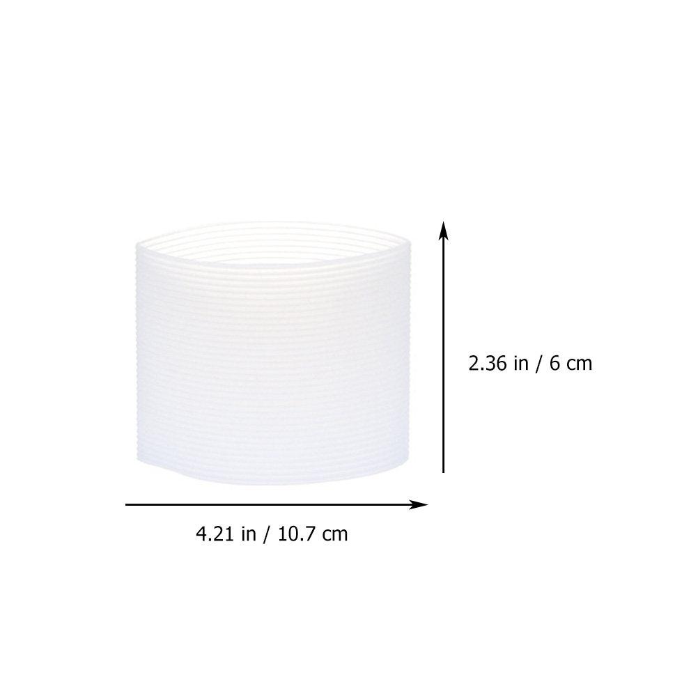 

6Pcs Silicone Cup Cover Flexible Anti-Fall Bottle Sleeve Chic Design Exquisite Detail Heat Insulation Cold Preservation Mug