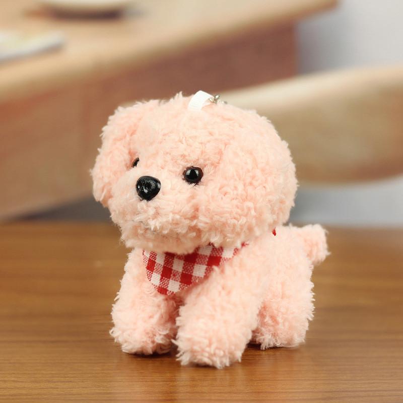 Adorable Cuddly Teddy Dog Plush Keychain Super Cute Plush Doll Gift For Kids