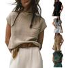 2026 Knitted Sweater Vest Sleeveless Pocket Casual Fashion Summer Ribbed Pullover Vest Women