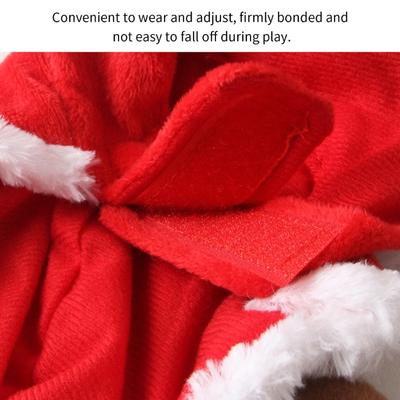 Christmas Snowman Horse Riding Dog Costume Breathable Polyester Pet Apparel With Adjustable Belt For Holiday Gathering