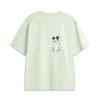 Li Ning X Disney Mickey Sports Lifestyle Series Simple Letter Round Neck Loose Short Sleeve T-Shirt Unisex T-Shirt Foam-Green AHSV795-2