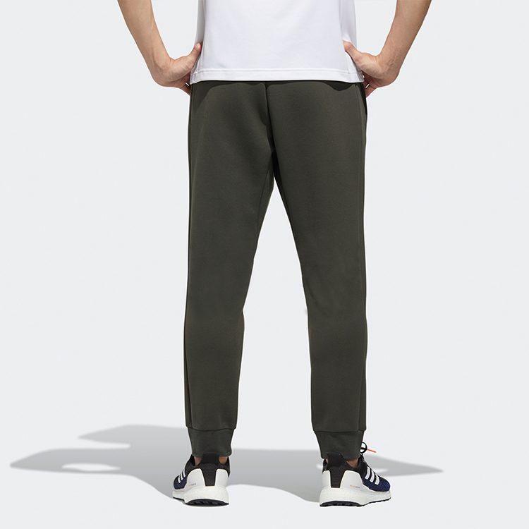 Adidas Knitted Sweatpants Men's Army Green Moderate Cuffed Pants GM4415