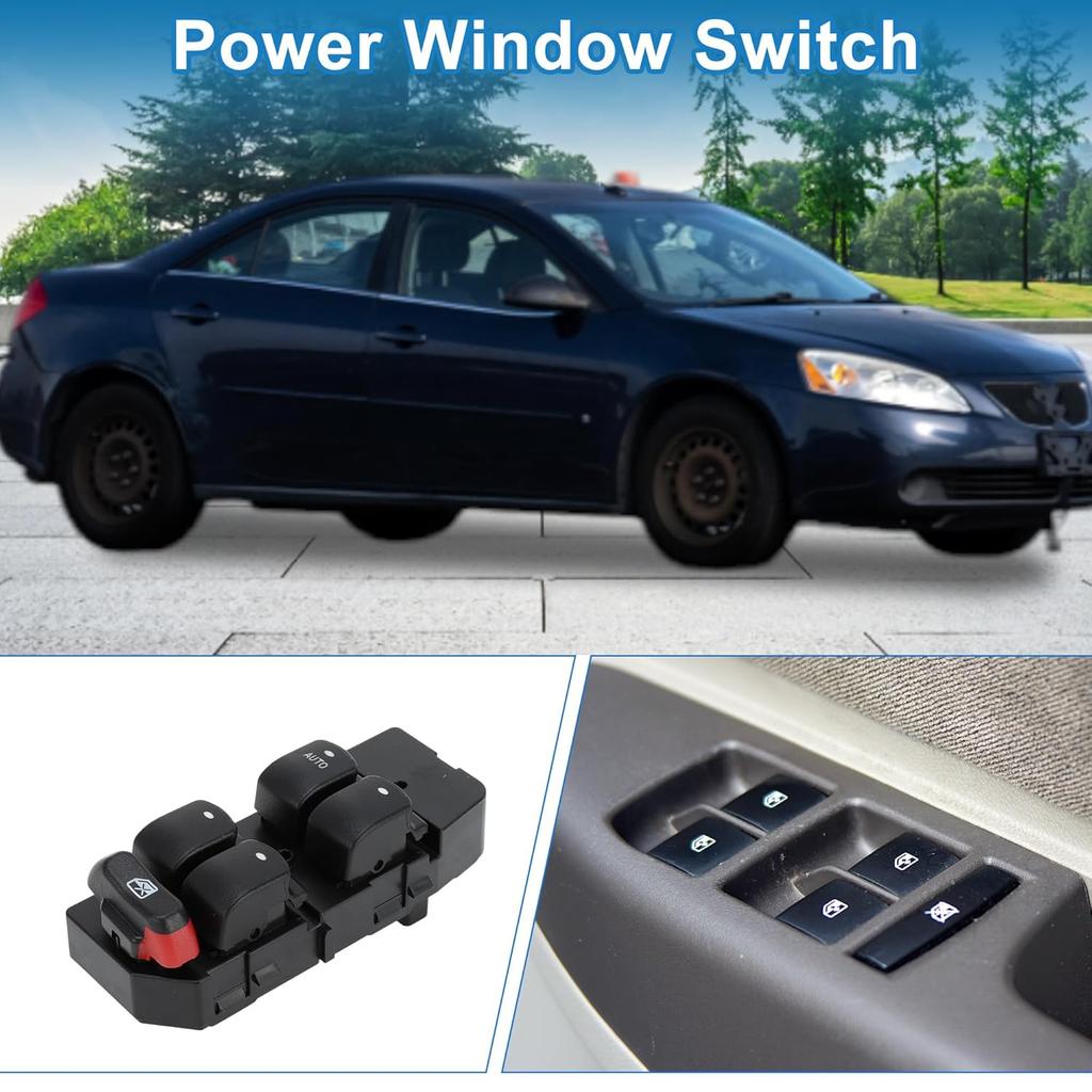 Power Window Switch Window Control Switch for Pontiac G6 2005-2009 Black