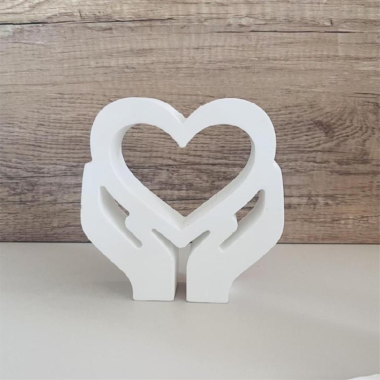 Silicone Resin Molds Charm Heart Small Vases Moulds Home Decors Craft Mold Making Small Vase Perfect for Plant Lovers