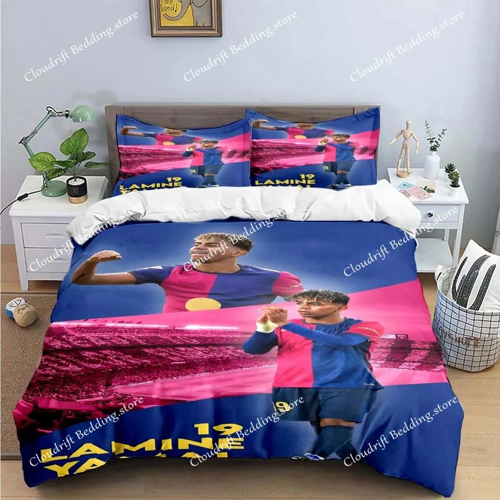 Spain Football Cenozoic Star L-Lamine Y-Yamal Bedding Sets Bed Supplies Set Duvet Cover Bed Comforter Set Bedding Set Gift029