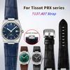 Pro řadu Tissot 1853 PRX T137 Řemínek Pásek Pravá kůže Řemínek na hodinky T137.407 T137.410 Pánský Náramek Hodinky Řemínek na zápěstí 26-12mm