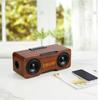 Wooden Bluetooth Speaker with Clock U Disk TF Card Support Home Desktop Stable Connection