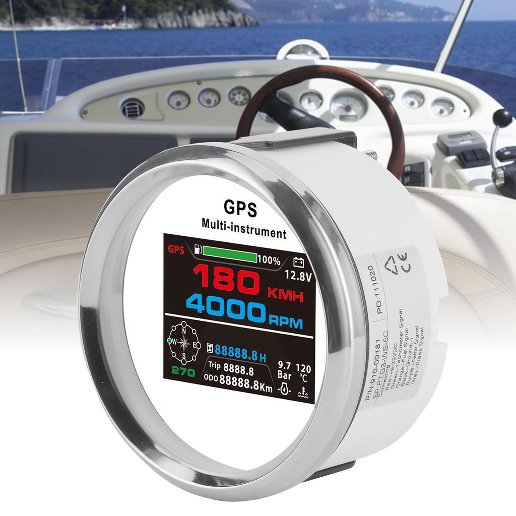 Multifunctional Meter 85mm GPS TFT Color Display Digital Gauge Voltmeter Odometer Speedometer for