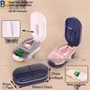 7-Day Round Petal Pill Box: Compact 7-Grid Medicine Organizer for Travel