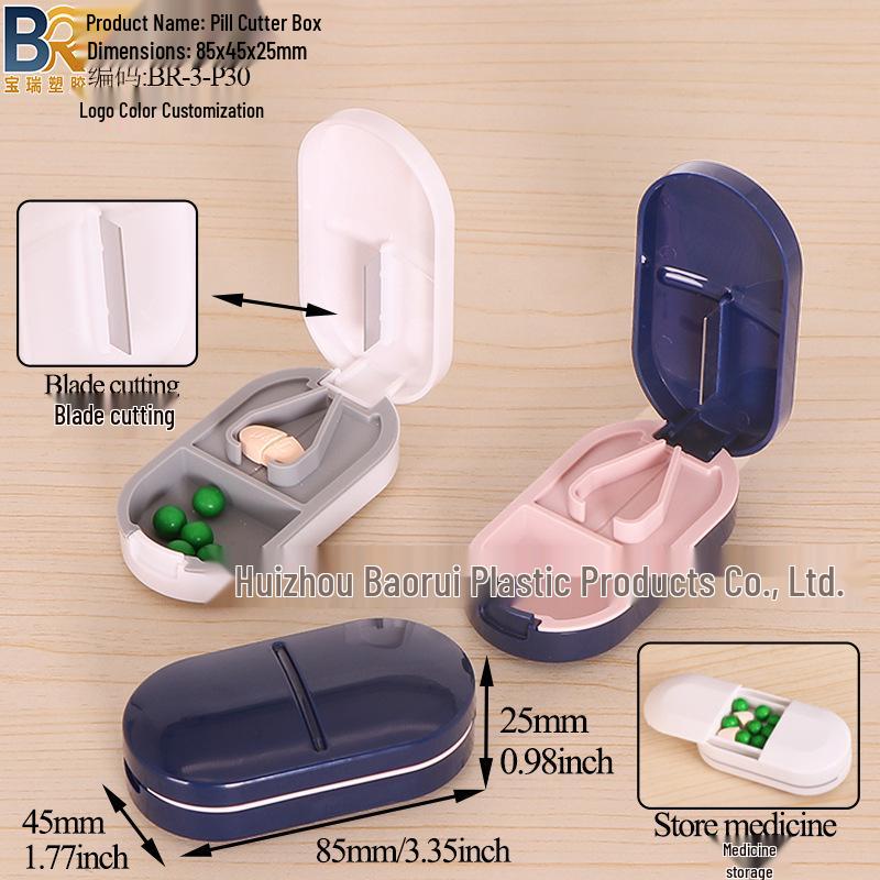7-Day Round Petal Pill Box: Compact 7-Grid Medicine Organizer for Travel