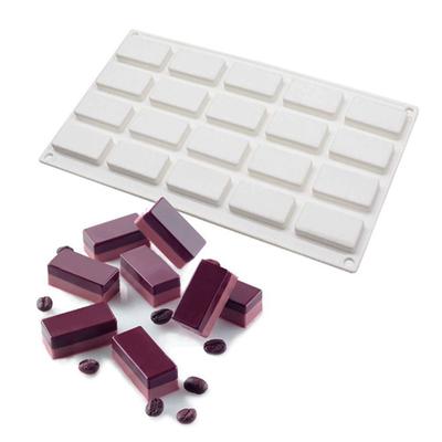 Rechteckige Quadratische Silikonform mit 10 Kavitäten - Schokoladenblock Aromatherapie-Tablette Backform Kuchenwerkzeug