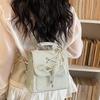 Schoolbag Handsome Mijia Korean Style Beautiful Bow Backpack Women's 1011 New Gentle Cute Crossbody Commuter Single Shoulder Bag