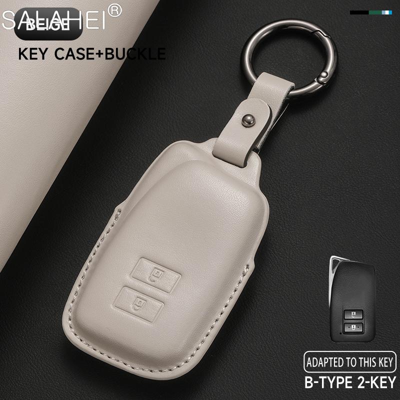 Leather Car Key Fob Cover Case Shell For Lexus Nx Is Rx Es Gx Lx Ls Ux Gs 200 260 300 350 Nx200 Nx300 Rx350 Es300 Auto Accessory