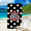 Sport Club Football Crest Printed Beach Towel, Super Soft Microfiber, Perfect Gift Birthday, for Pool, Beach, Travel, for family and friends
