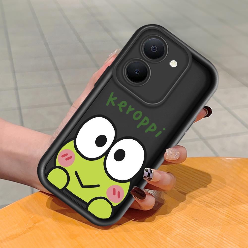 Soft Silicone Square Ladder Printing Pattern Phone Casing Full Cover Camera Shockproof Protection Rubber Case for Vivo