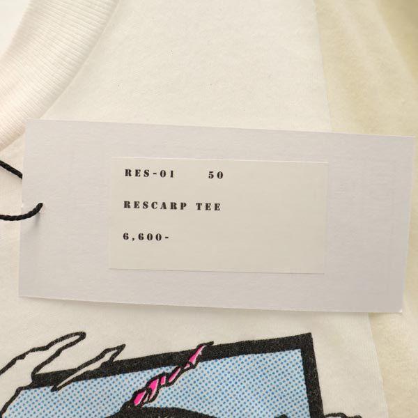 RESCARP 23ss Remake Short sleeve T-shirt White x gray Men's Used