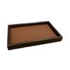 Holz Schmuck-Auslage Tabletts Dekorativer Uhr Schmuck Organizer Rechteckiges Aufbewahrungs Tablett Schminktisch