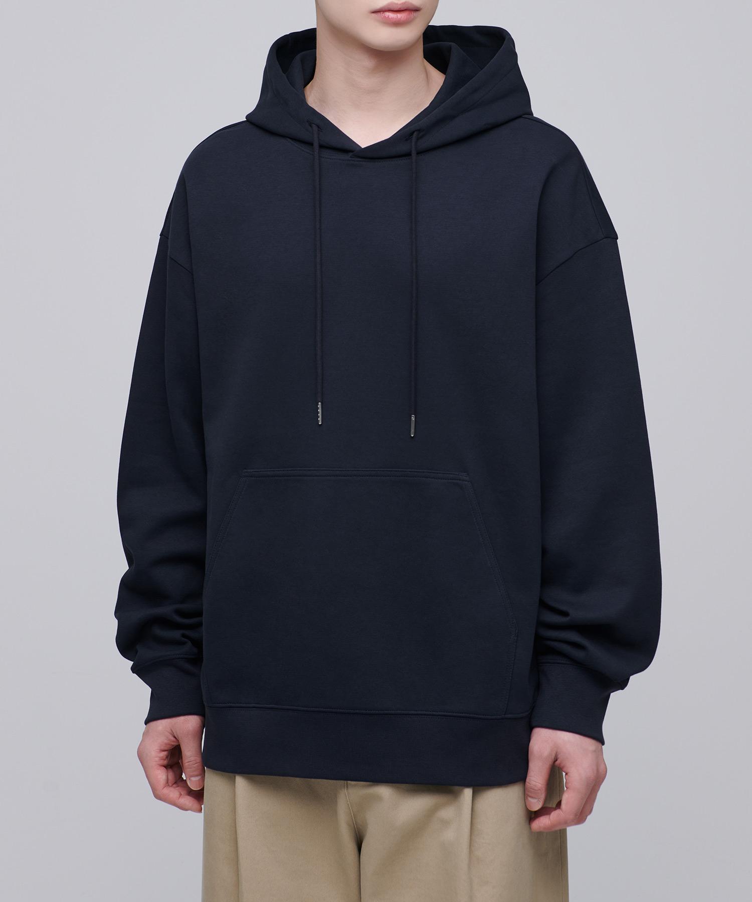 Musinsa Standard Flat Terry Oversized Hooded Sweatshirt [Navy] Navy/M