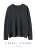 Women's Cashmere Round Neck Pullover Sweater - Autumn/Winter Long Sleeve, Loose Fit Knitwear