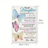 Butterfly Metal Wall Art Inspirational Daughter Gift Home Decor