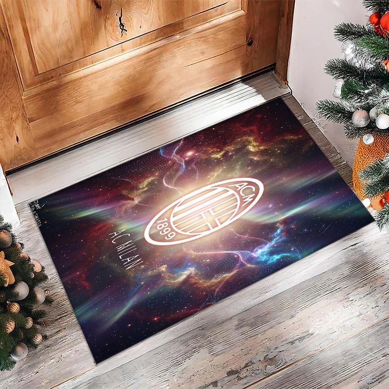 AC Milan Printed Flannel Area Rug Non Slip Soft Polyester Floor Carpet Indoor Decor Mat for Bedroom Living Room Sofa Game Room Home Decoration