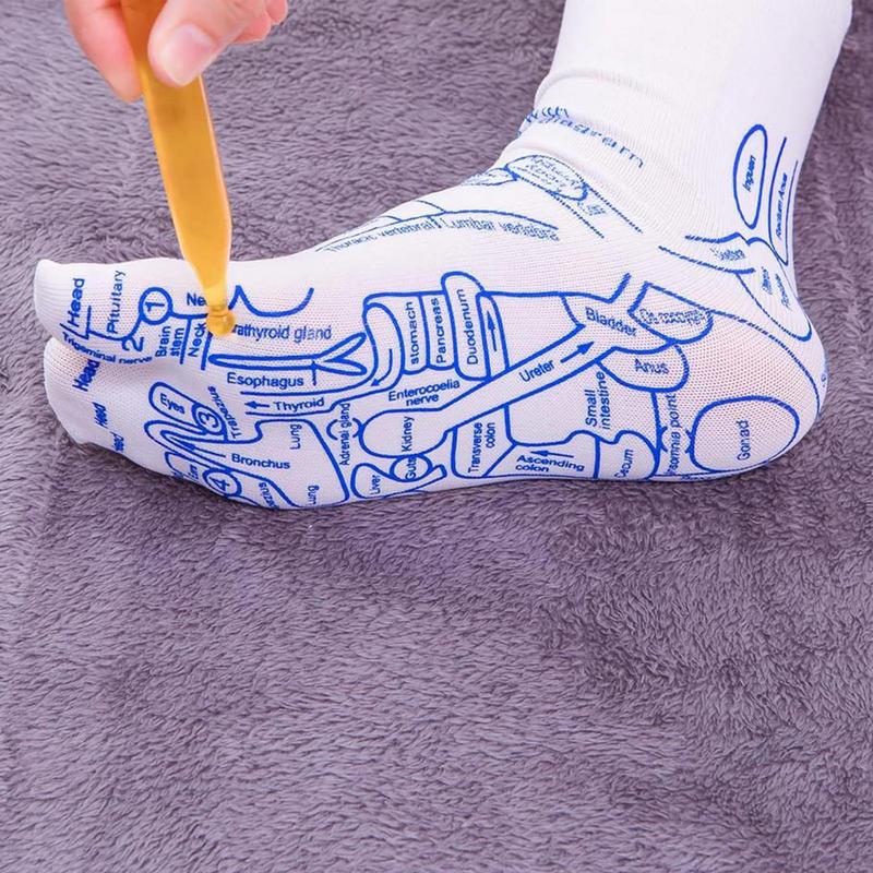 Reflexology Socks For Women Reflexology Foot Massage Socks Aches Relief Remedy For Foot Massage Physiotherapy Sock Dropshipping