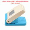 Rectangular Paper Punch Lever Action Embossing Punching Machine Postage Stamp Punch  Card Making