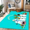 Tappeti Antiscivolo a Tema Avventura della Famiglia Moomin - Arredamento per la Casa in Poliestere, Adatti per Camere da Letto, Soggiorni, Ingressi, Studi e Decorazioni
