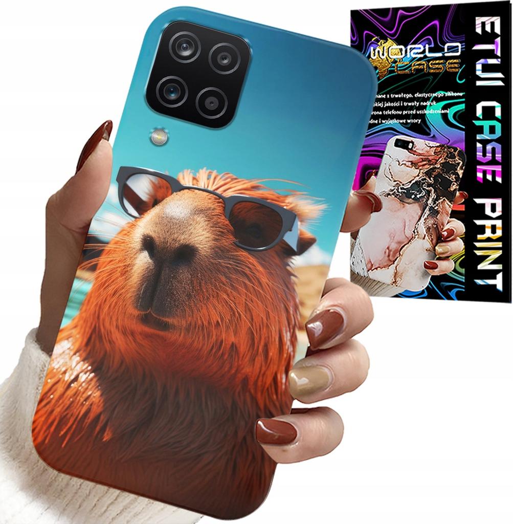 Etui Do Samsung A12 / M12 - Słodka Kapibara, Capibara Case + Szkło