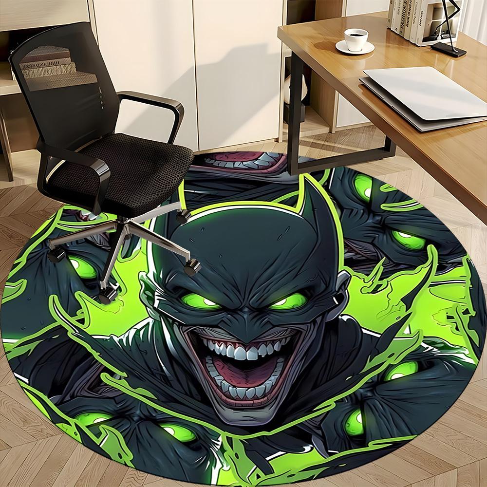 1pc Batman Office Round Area Rug, Under Office Chairs Bedroom Living Room Home Decor, Room Deco, Available in Various Sizes198
