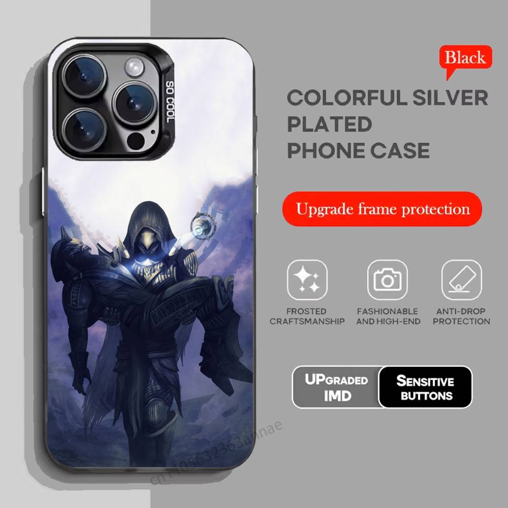 

Силиконовый чехол для телефона Destiny 2 для iPhone 17,16,15,14,13,12,11,Pro,Max,Plus,Mini,X,XS,XR,8,S,SE Мягкий черный чехол iPhone17