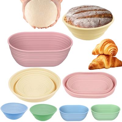 Sauerteig Gärkörbchen Silikon Faltbare Gärschüsseln für Sauerteig Brotteig Gärschüsseln Banneton Brotkorb