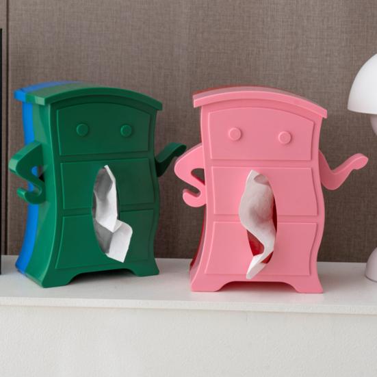 Yousheng Roztomý držák na papírové kapesníky Kreativní tvar Živé barvy Protiskluzový design Velká kapacita Držák na papír Úspora místa Stolní dekorace