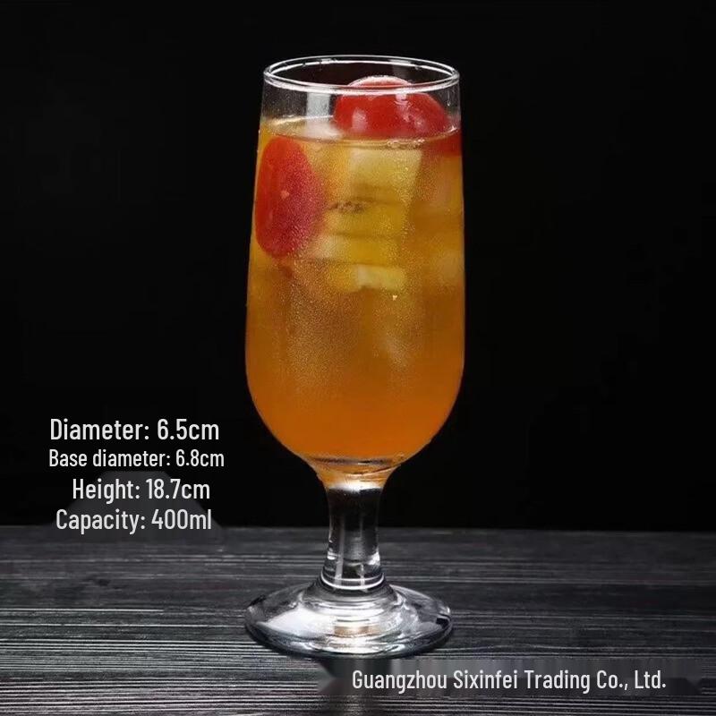 MDNG Creative Glass Juice Cup (400ml, 2-Pack)