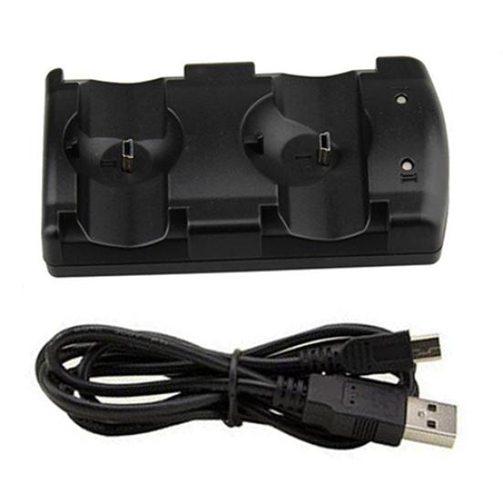 

USB-зарядная станция с двойной зарядкой для беспроводного контроллера PS3 и контроллера PS3 Move