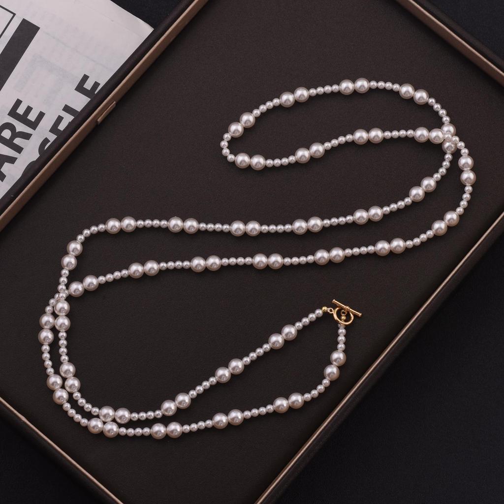 Elegant kuratierte mehrlagige Perlen-Choker-Halskette mit französischem Retro-Design und australischen Südsee-Akoya-Perlen