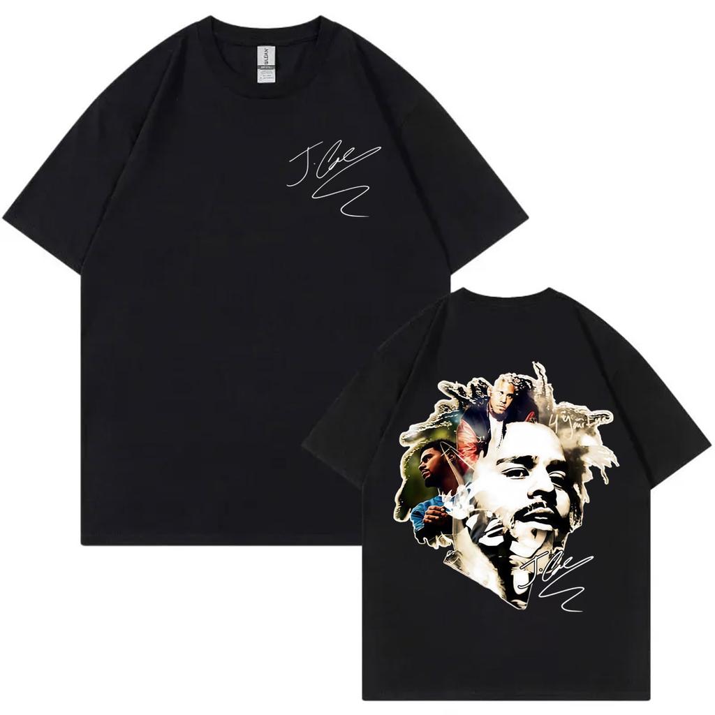 Rapper J Cole Graphic T Shirts Men Women Clothing Fashion Hip Hop Tshirt Summer Casual Cotton Short Sleeve Tshirts Streetwear