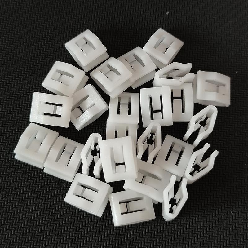 50 шт. Пластиковые заклепки-защелки для приборной панели автомобиля, фиксаторы, клипсы, крепеж 50 pieces - white