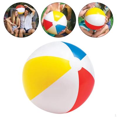 Beach Ball Large PVC Water Game Rainbow Color Swimming Pool Toy Inflatable for Boys Girls