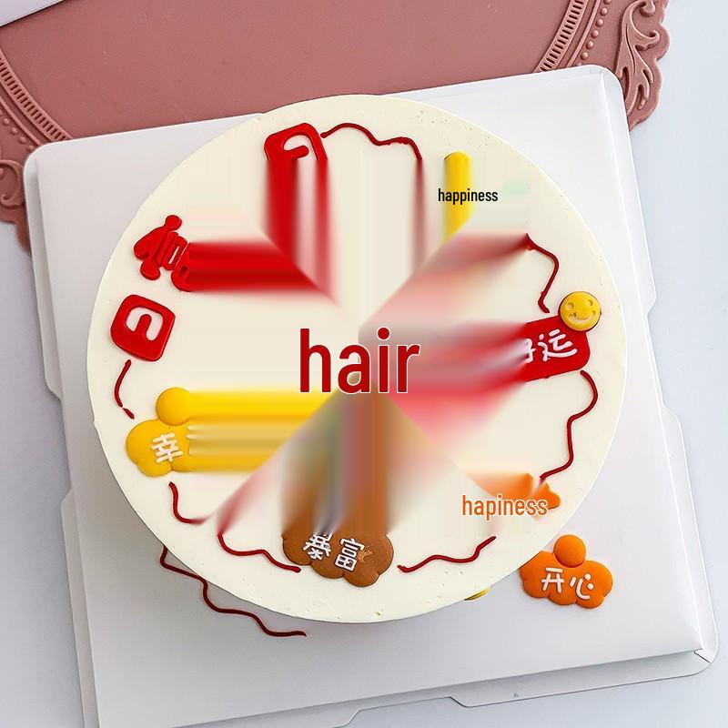 Soft Clay Mahjong Cake Decoration Ornament - Birthday Insert Card for Dessert Table Plug-in.