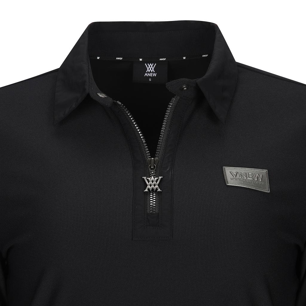 ANEW GOLF W Zipper Point L/Ts_Bk