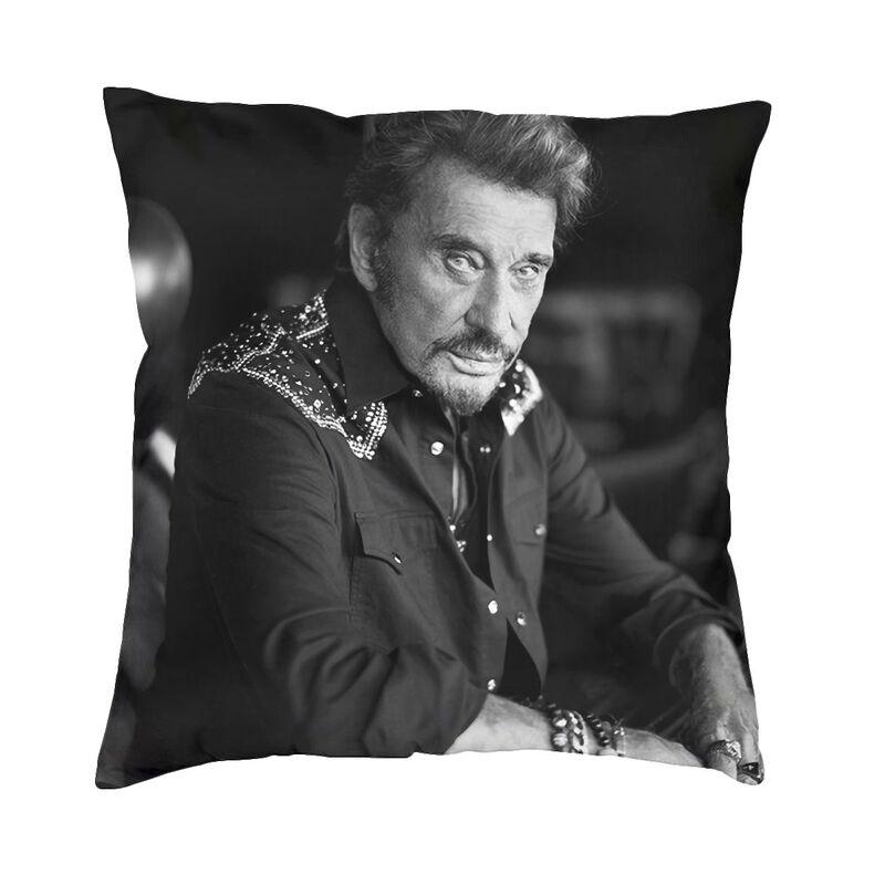 

Nordic French Rock Singer Johnny Hallyday Cushion Cover Soft Throw Pillow Case Home Decorative Pillowcase 30x30cm