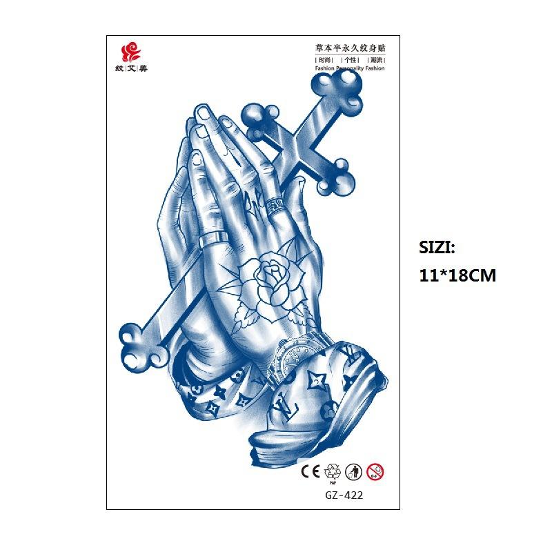 Herbal Juice Long-Lasting Non-Reflective Tattoo Sticker Gradual Change Non-Reflective Gz Series Keep For 15 Days